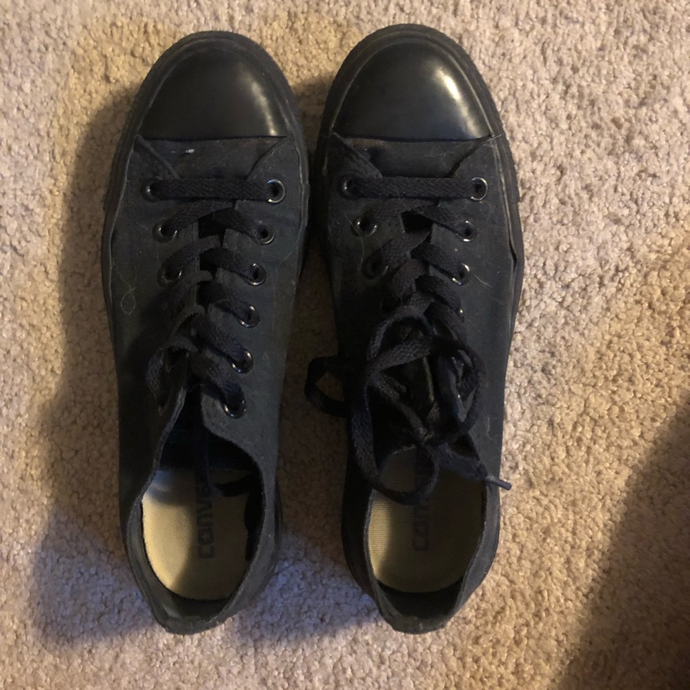 All Black Converse